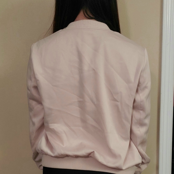 ZARA BABY PINK BOMBER JACKET - Picture 2 of 2
